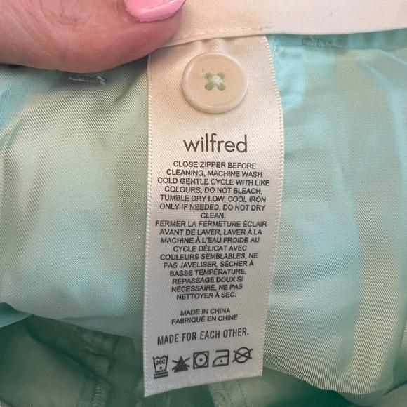 Wilfred x Aritzia - Effortless High Waisted Wide Leg Trousers Pants Sz 2 - Picture 10 of 11